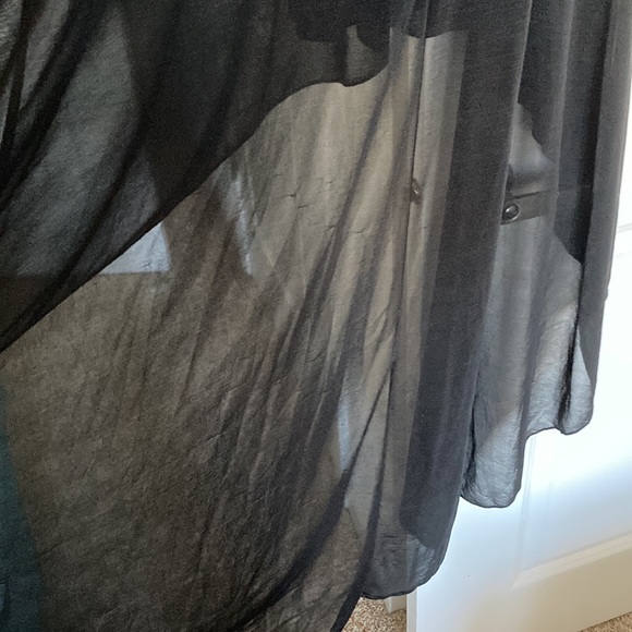 Divided black high low dress - Picture 4 of 8